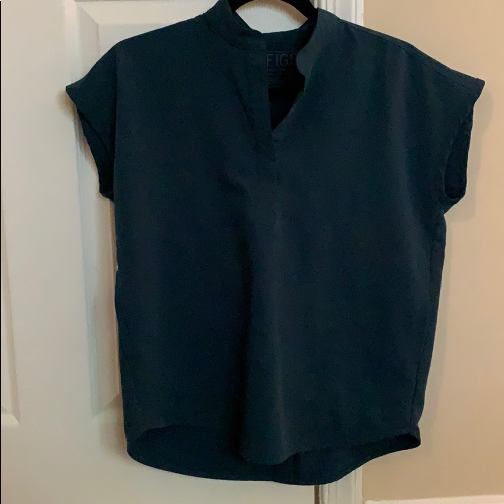 Rafaela figs top XXS Caribbean blue